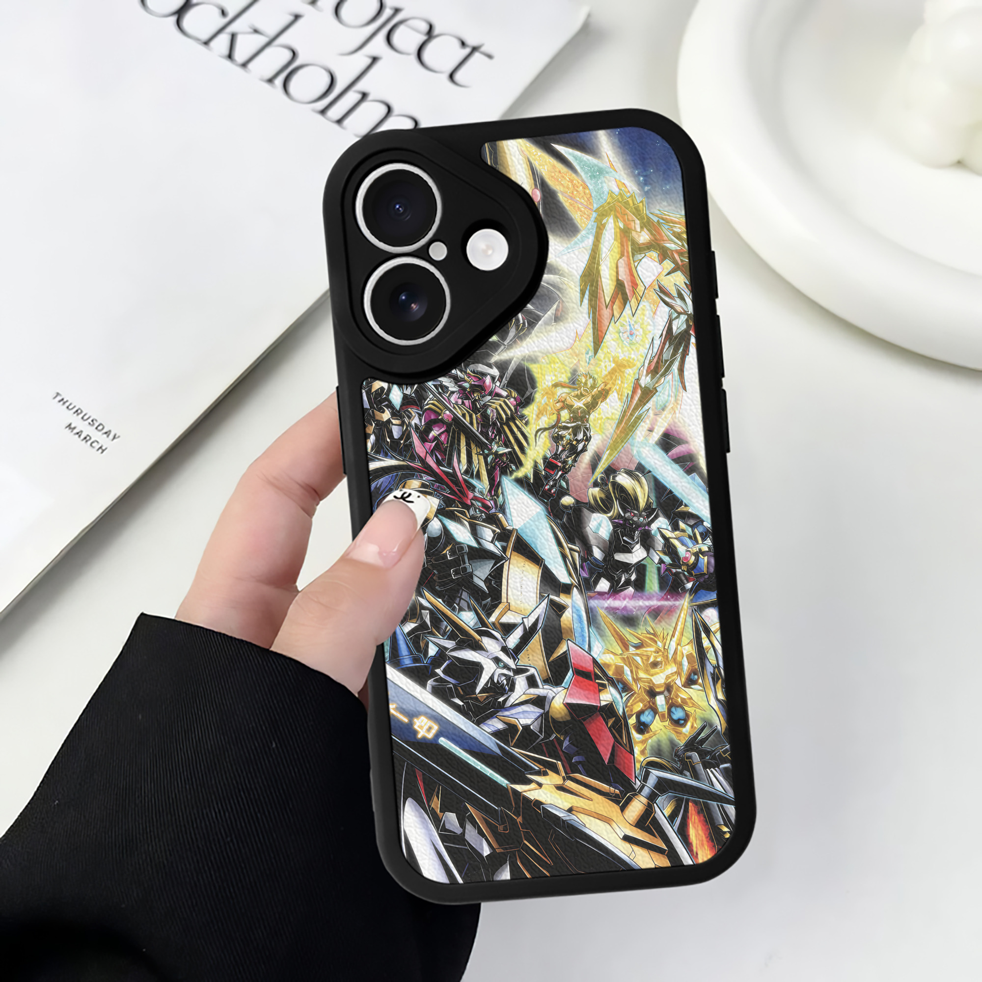 （画像用） Digimon デジタルモンスター/デジモン 【iPhone 16シリーズ対応】シリコンスマホケース（レザー調） 材質：シリコン